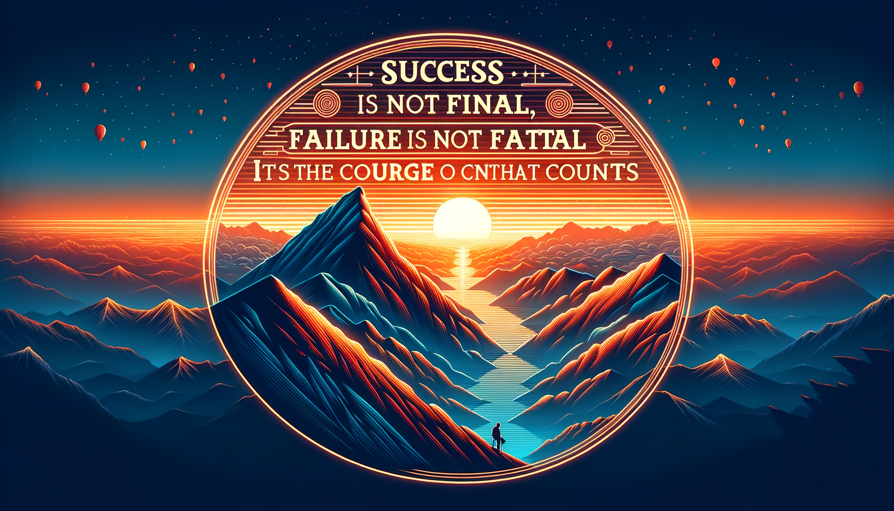 "Success is not final, failure is not fatal: It is the courage to continue that counts." - Winston Churchill