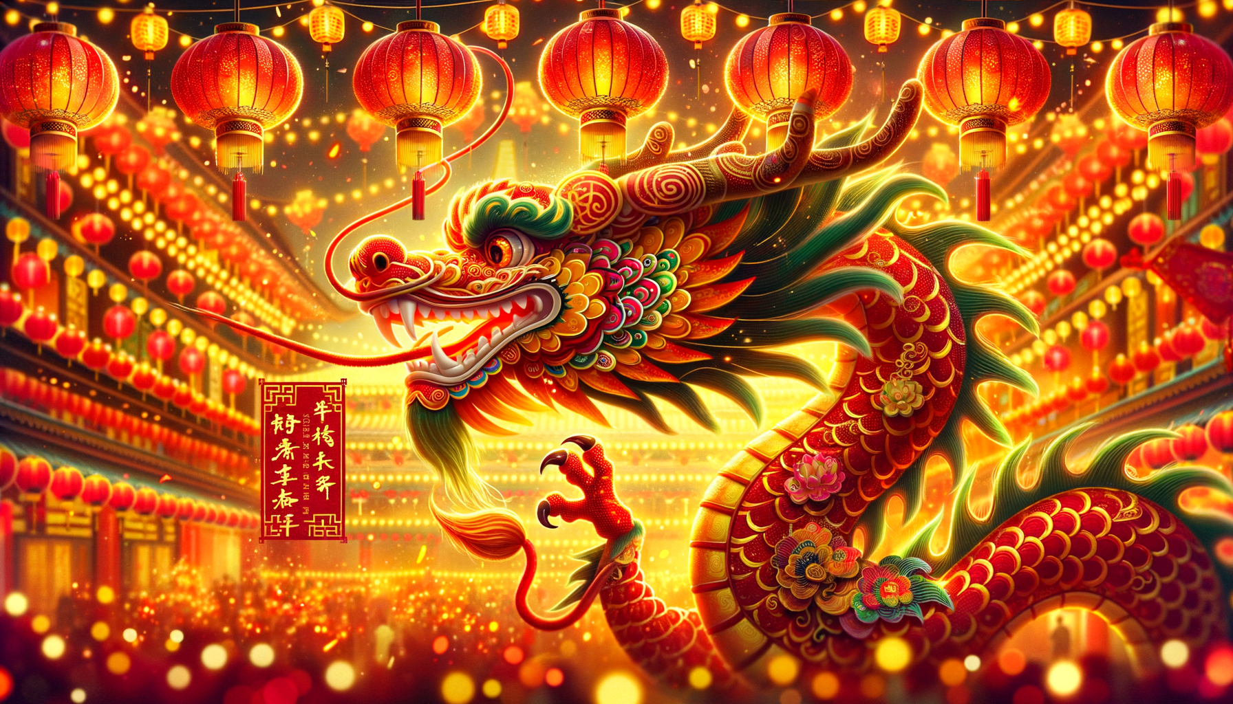 中国龙 春节 喜庆 祝贺