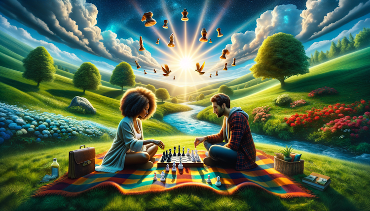 Lovers' flying chess