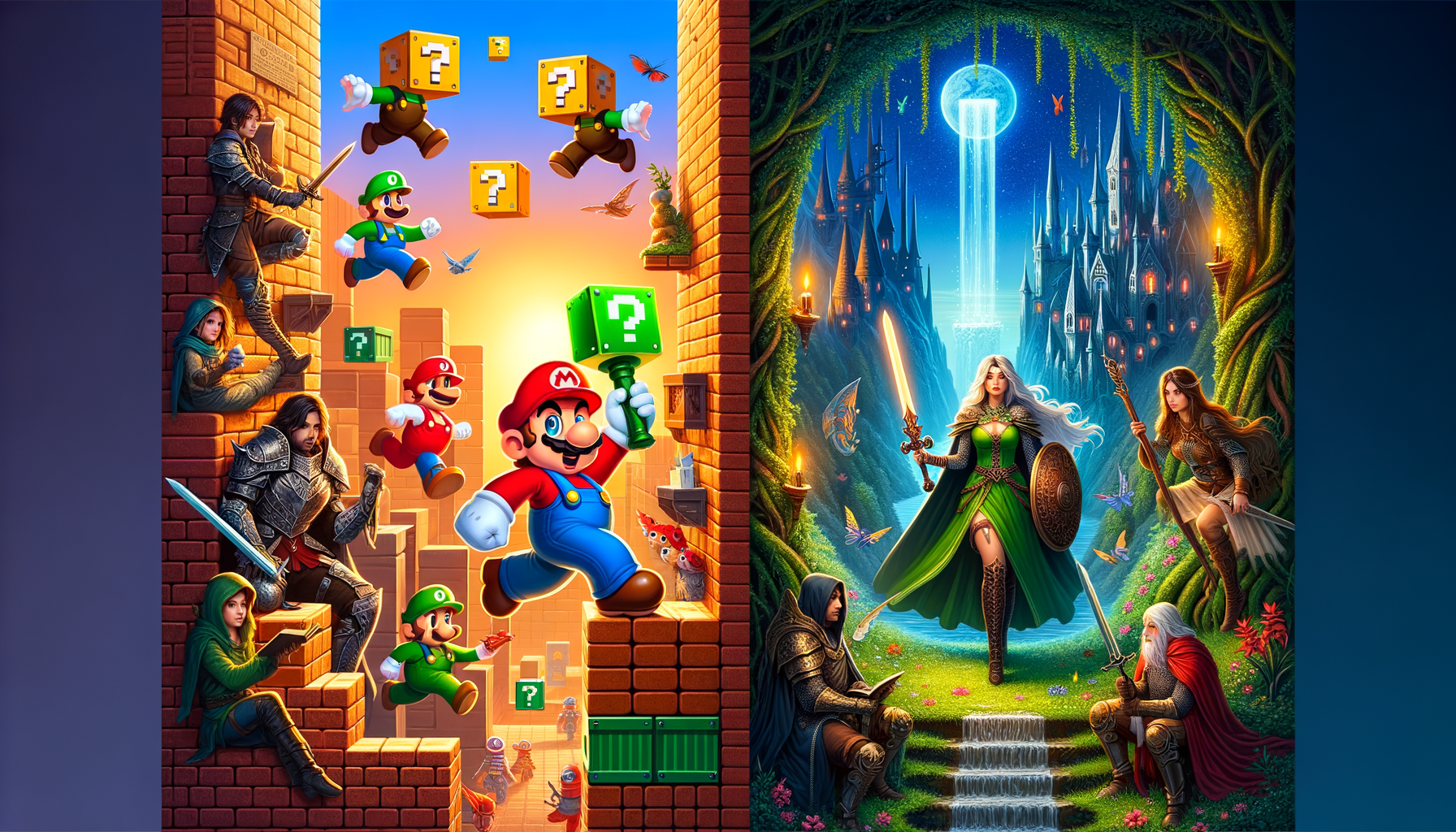 Mario Bros vs zelda