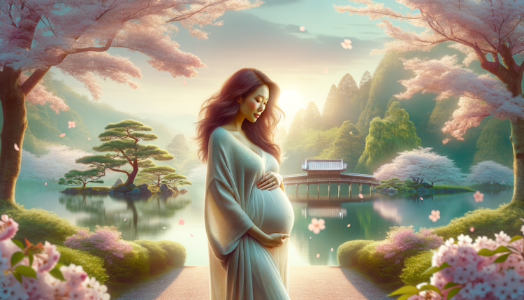 Pregnant Asian girl