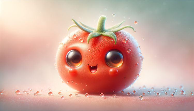 a little tomato baby, cute, smile
