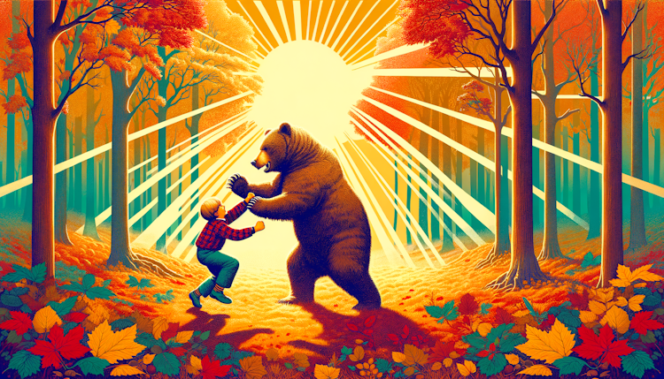 熊大和大头儿子打架