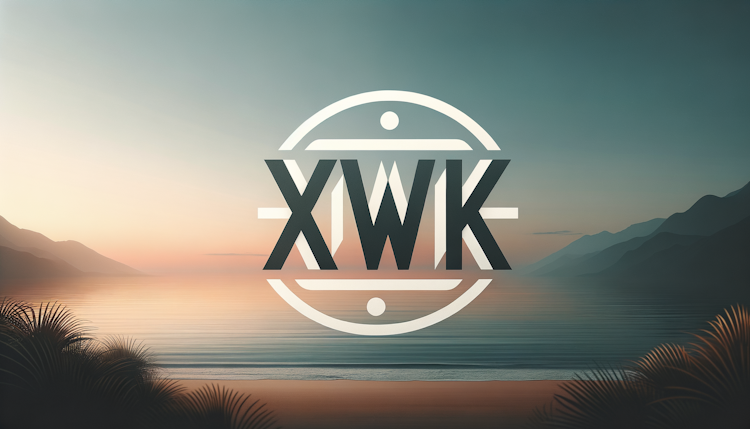 用XWK三个字母设计一个logo