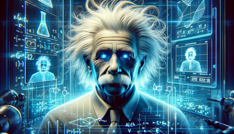Albert Einstein año 2050 