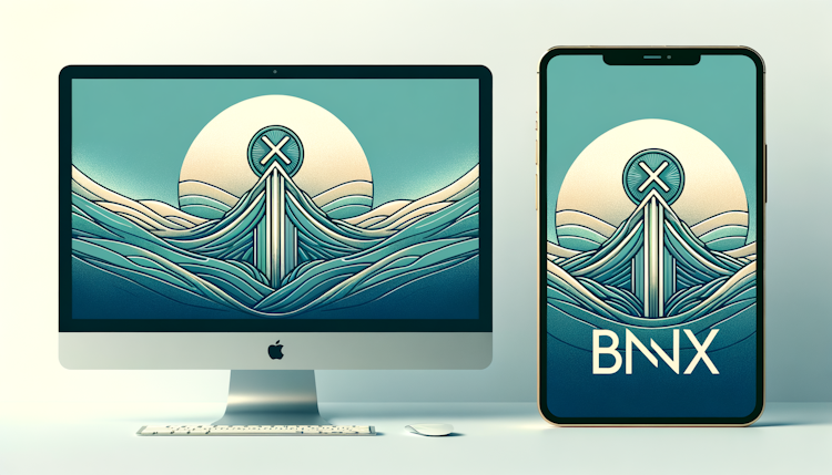 logo 右边文字为bnbx 左边图标是币安的图标+x